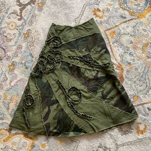 Camouflage Green Skirt